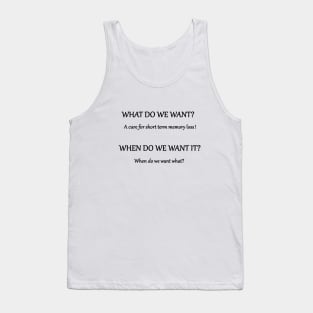 Funny 'Short Term Memory' Joke Tank Top